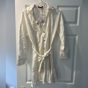 NWT Zara Linen Dress/Cover Up